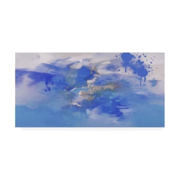 Zavaleata 'Through a Blue Clouds' Canvas Art, 24x47, Trademark Fine Art, Mfr#: MA01015-C2447GG